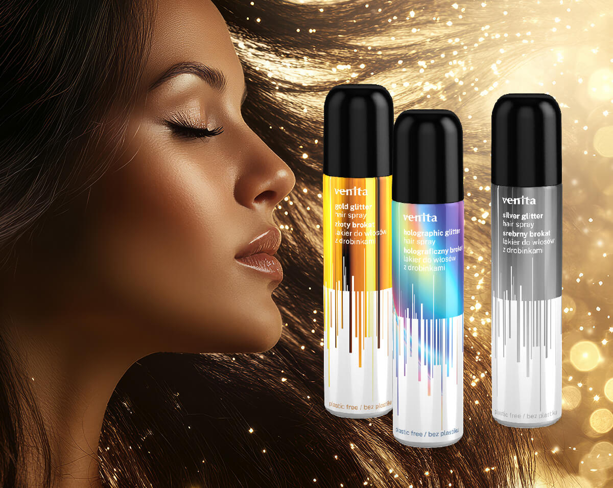 Glitterhaarspray Venita